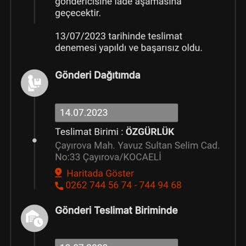 MNG Kargo Ürün Teslimatı Yapılmadı