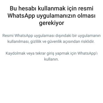 WhatsApp Hesabım Yasaklandı