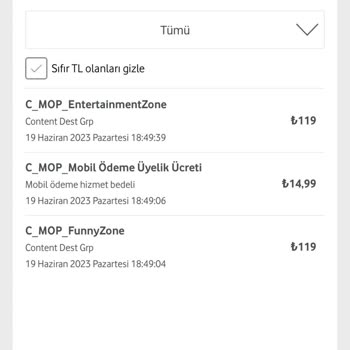 Vodafone Kapattığım Mobil Ödemeyi İzinsiz Açıp Fahiş Fatura Kesiyor