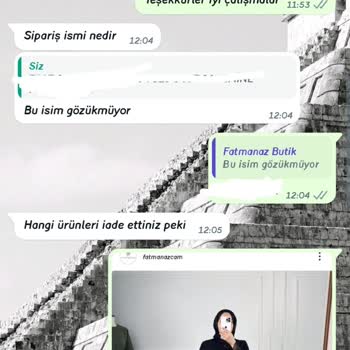 Fatmanazcam Sayfası İademi Yapmıyor