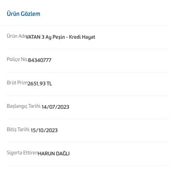 Fibabanka Hayat Sigortası İadesi
