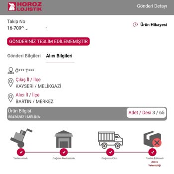 Horoz Lojistik Kargom 10 Gündür Gelmedi.