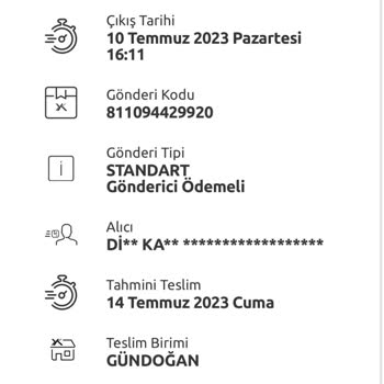 Yurtiçi Kargo Gündoğan Şubesi Teslim Edilmeyen Kargo