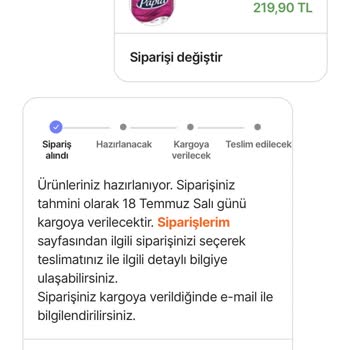 Hepsiburada Üzerinden Verdiğim Tuvalet Kağıdı Siparişim Hk.