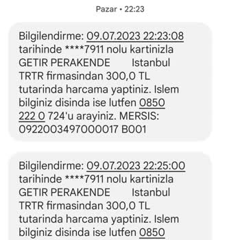 Getir Verilmeyen Hizmetin Para İadesini Yapmıyor