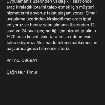 Enuygun 1.098 TL Ceza Kesintisi
