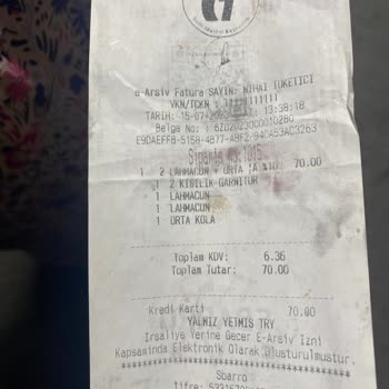 Hilltown Sbarro Lahmacun Siparişi Sorunu