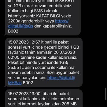 Turkcell'in Yalan Yanlış Hizmeti