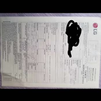 LG Çamaşır Makinesi Hasarlı Olarak Teslim Edildi