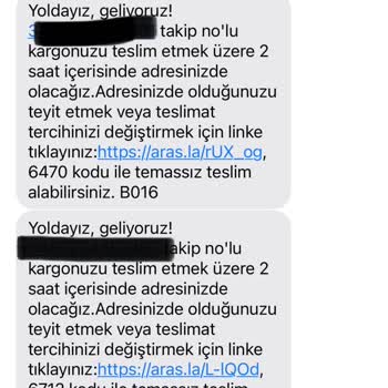 Aras Kargo Demetevler Şubesi Şikayet