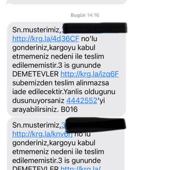 Aras Kargo Demetevler Şubesi Şikayet