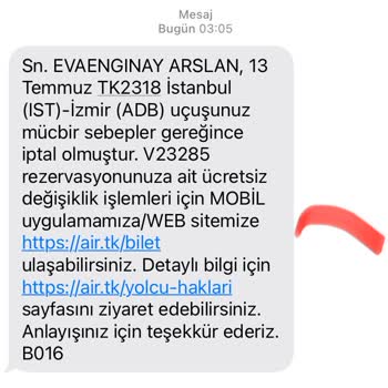 THY'nin Uçuş İptali Ve Sonrası