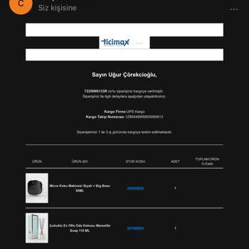 Carpex UPS Türkiye Kargo Teslimatını Yapmıyor