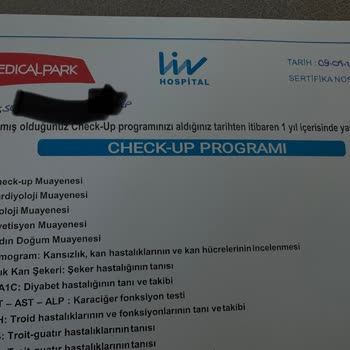 Medical Park Hastanesi Satın Aldığım Check-up'ı Kullandırmıyorlar