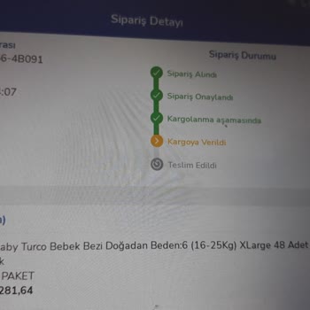 Bebek Bezi Dünyası Siparişimden Bir Haber Yok