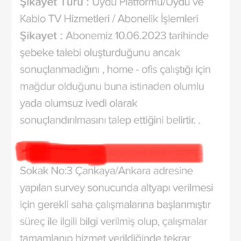Kablo Net Altyapı Götüremediği Yerden İptal İçin Para İstiyor