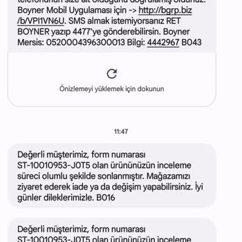 Boyner Fethiye Magzasi İade Sorunu