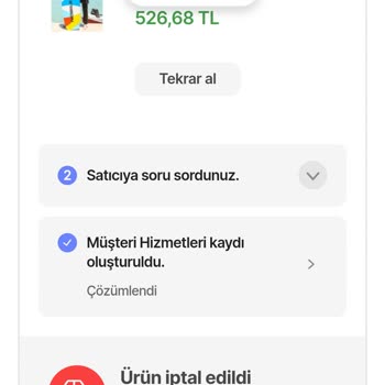 Marina Mayo Sipariş İle İlgili Sorun