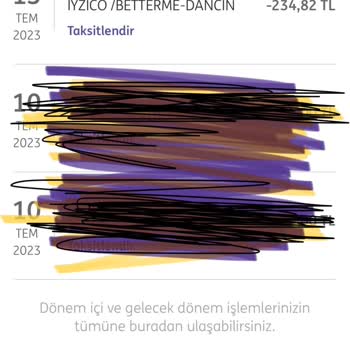 Betterme Kartımdan İzinsiz Para Çekmiş