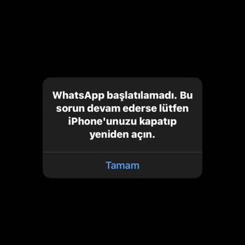iPhone WP Açılmıyor Hatalı