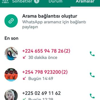 WhatsApp Yabancı Numaralar Tarafından Defalarca Aranmam