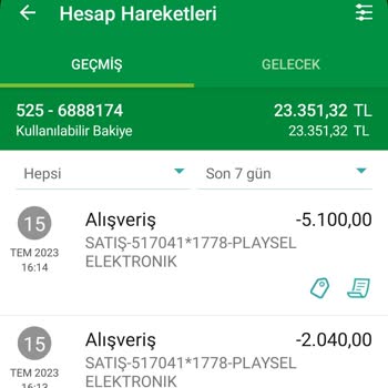 Araç sorgulama adı altında Playsel Elektronik Para İadesi