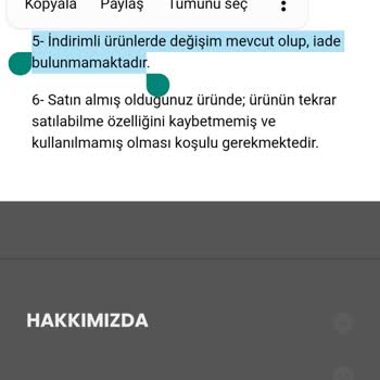 Biezy Butik Değişim Ve İade Yapmıyor!