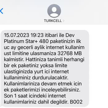 Turkcell Yıllık Paket Sözleşme Şartlarına Uymayan Haksız Kazanç