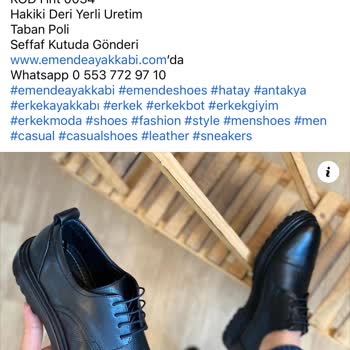 Emende Ayakkabı Hakiki Deri Diye Kalitesiz Dayanıksız Ayakkabı Sattı