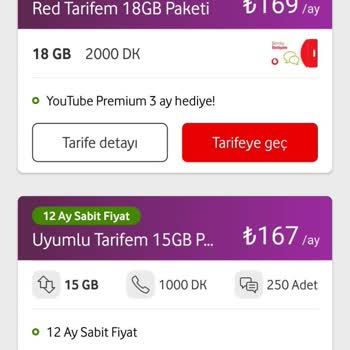 Vodafone Tarife Dayatması Ve Olağanüstü Fiyatları