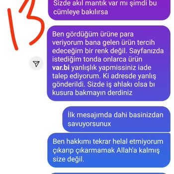 Yupobebek Müşteriye Karşı Ukalaca Tavrı Ve Farklı Ürün Göndermesi