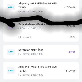 A101 Hak Edilen İadenin Yapılmaması