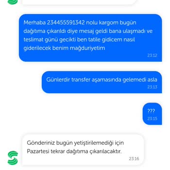 Sendeo Kargo Firmasının Ürünü Teslim Edememesi