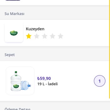 Getir Su Siparişim Teslim Edilmedi Edilmiş Gözüküyor