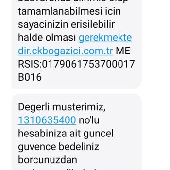Ck Boğaziçi Güvence Bedeli Ödemesi
