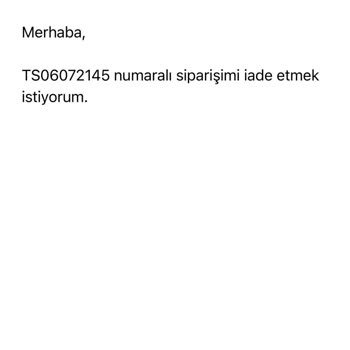Maynatura İade İçin Ulaşılamıyor