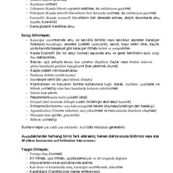 Atabay İlaç Firması Klamer İlacının Yan Etkileri