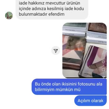 Movenesarp (Instagram) Ücret İadesi Yapılmayan Ürün