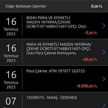 Yapı Kredi ATM Den Maaşım İçin Para Çekme Limiti Diye Masraf Alıyor