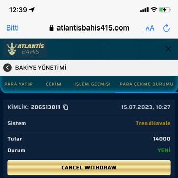 Atlantisbahis Ödeme Sorunu 3 Gün Oldu