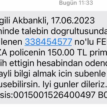 Akbank Zorunlu Kaza Sigortası Sorunu