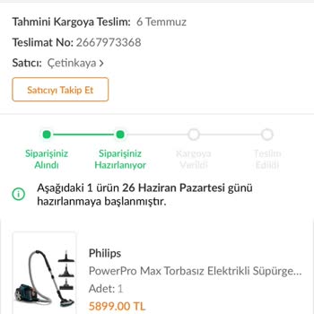 Trendyol Çetinkaya Ürün 20 Gündür Teslim Edilmedi