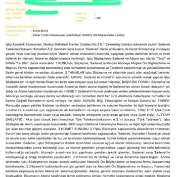 Sadenet Yanlış Bilgilerle İşlem Yapma