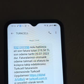 Turkcell Başkasına Ait Fatura Mesajı