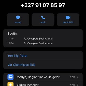 WhatsApp'tan Farklı Ülke Kodlarından Gelen Aramalar