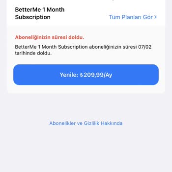 Betterme İptal Edilen Üyelikten Ödeme Alıyor!