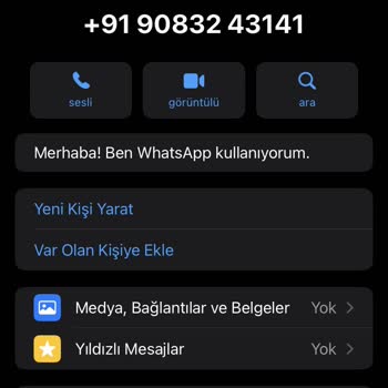 WhatsApp Yabancı İsimli Numaradan Arama Şikayeti