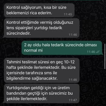 Atasun Optik Lenslerimi 3 Aydır Tedarik Edemedi Ve Mağazadan Kovdu