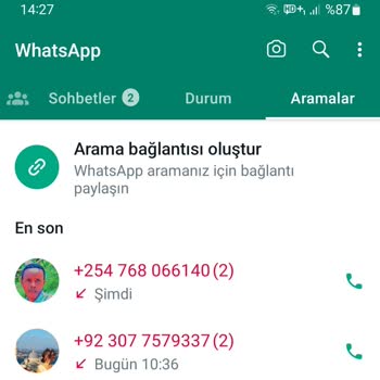 WhatsApp Yabancı Numaralar