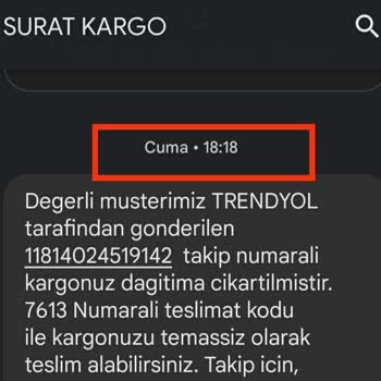 Sürat Kargo Balıkesir Şubesi Sorumsuzluğu